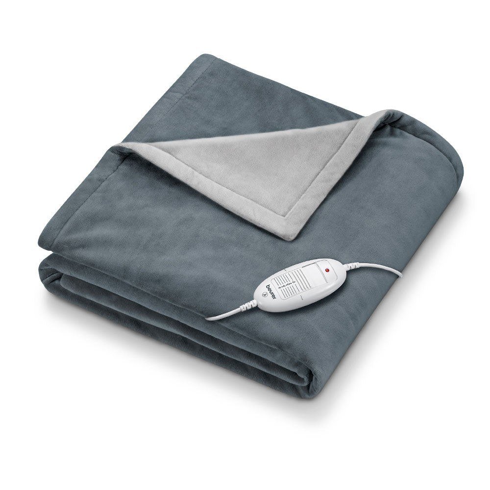 Beurer HD 75 Cosy Dark Grey zusammengelegt mit abnehmbarem Schalter